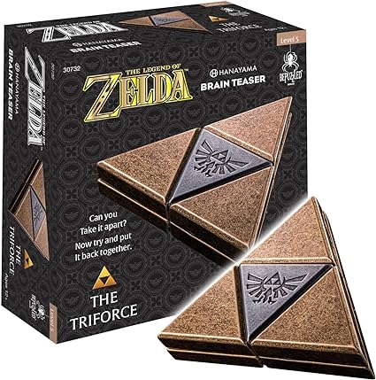 BePuzzled | Legend of Zelda Triforce Hanayama Cast Brain Teaser Mensa Rated Level 5, for Ages 12 and Up