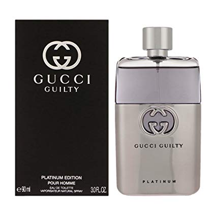 Gucci Guilty Platinum Edition Eau De Toilette Spray for Men, 3 Ounce