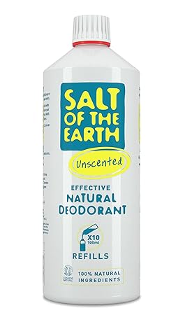 Salt of the Earth Natural Unisex Deodorant Spray Unscented Refill 1 Litre