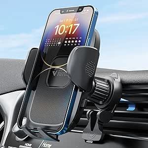 JOYTUTUS Phone Holder for Car Vent [Military-Grade Hook Clip] Vent Phone Mount for Car [Thick Cases Friendly] Air Vent Phone Holder for Car Cell Phone Holder for iPhone Samsung All Smartphones