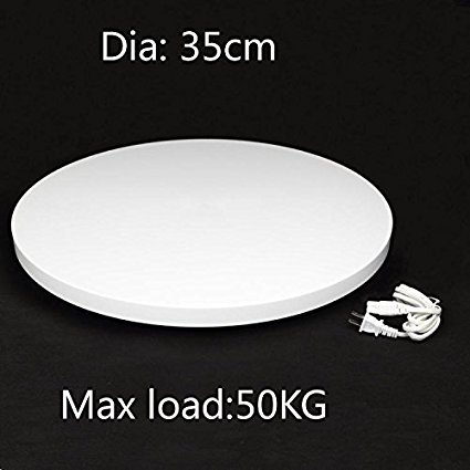 Rotating display stand,Yuanj(tm) Professional 360 Degree Electric Rotating Turntable for Photography,24" Diameter, 175 Lb Capacity. Automatic Revolving Platform Perfect for 360 Degree Images (White)