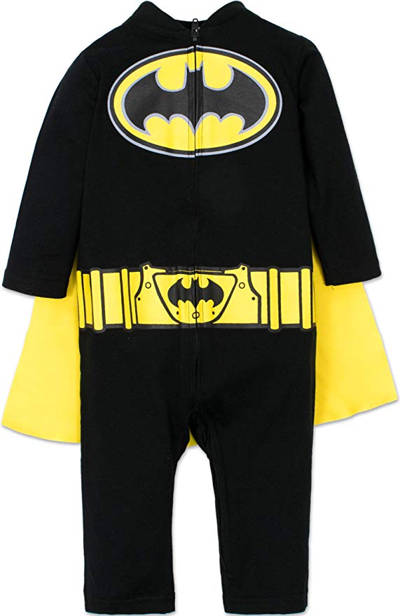 Warner Bros. Batman & Superman Baby Boys' Costume Coveralls with Cape