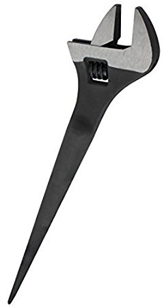 Drixet Heavy Duty Adjustable Construction Spud Wrench – Iron Workers Tapered Socket Wrench Great for Plumbers (12") (D132)