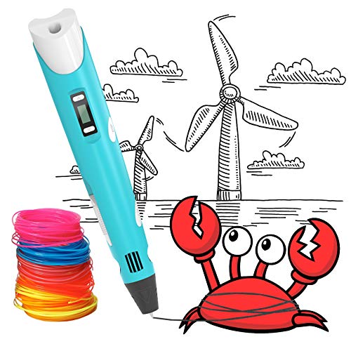 3D Printing Pen, BESTHING Low Temperature 3D Printing Pen with LED Display for Kids and Adults, Doodler Model Making and Art Crafts Tool, Compatible with PLA and ABS Filament Refills