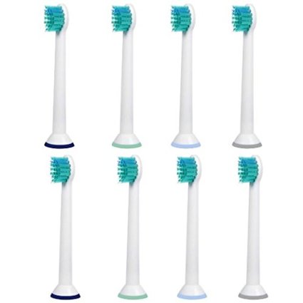 8-pack Philips Sonicare ProResults HX6023  HX6024 Compatible Compact Brush Heads fits all Sonicare Snap-on models DiamondClean Flexcare Series HealthyWhite Plaque Control Gum Health etc