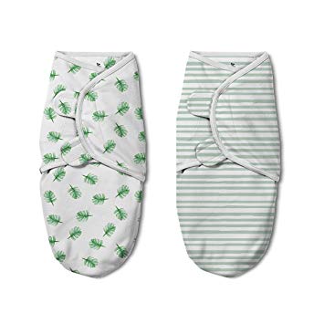 SwaddleMe Original Swaddle Luxe Edition (Large (3-6 Months, 14-18 lbs), Tropical)