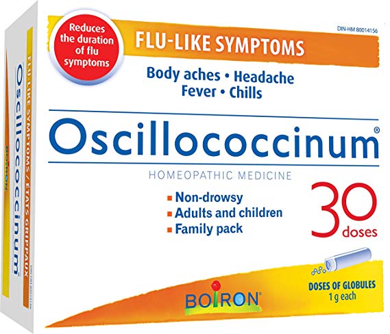 Boiron Oscillococcinum 30 Doses, Homeopathic Medicine for Flu like Symptoms; Kosher; Reduces the duration of flu like symptoms such as body aches headaches fever and chills