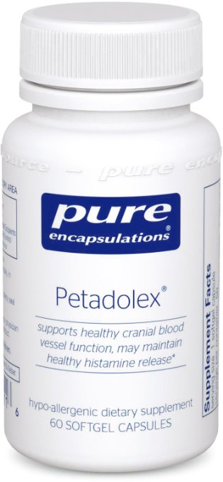 Pure Encapsulations - Petadolex - Hypoallergenic Supplement Supports Healthy Cranial Blood Vessel Function - 50 Softgel Capsules