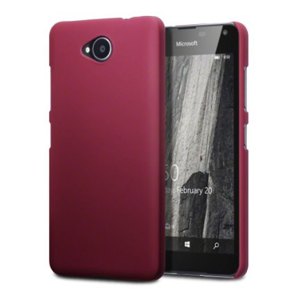 Lumia 650 Case, Terrapin [Extra Slim Fit] Hybrid rubberized [Red] Protective Hard Case for Microsoft Lumia 650 - Red
