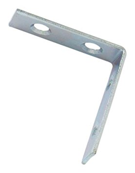 Bulk Hardware BH00026 Bright Zinc Plated Steel Corner Braces Brackets Plates, 50mm (2 inch) - Pack of 20