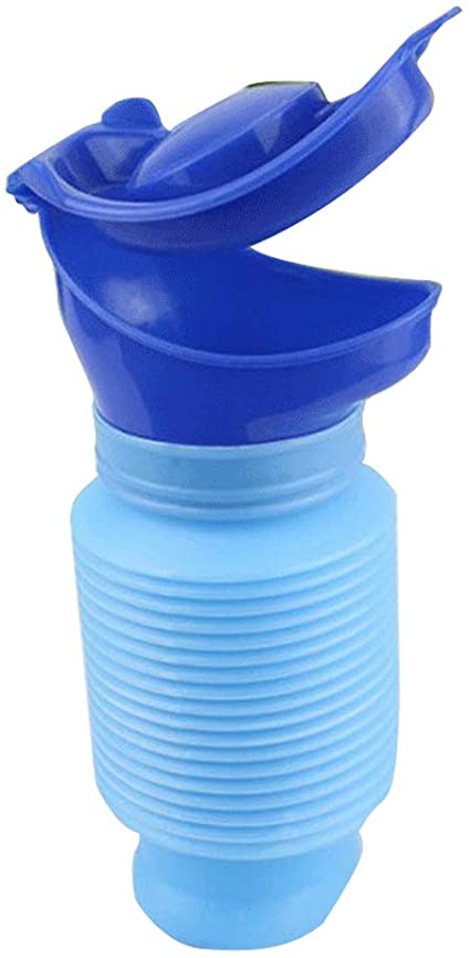 Emergency Urinal,Shrinkable Urinal Portable Reusable Outdoor Personal Urinal Urine Toilet Toilet,750ml Outdoor Car Travel Traffic Camping Stand Urinal Pee