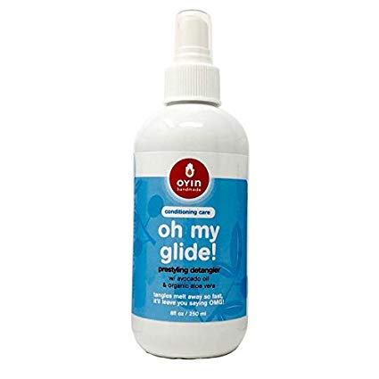 Oyin Handmade Oh My Glide! Prestyling Detangler with Avocado Oil and Organic Aloe Vera| Hair Detangling Spray| 8oz