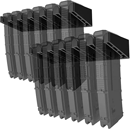 Solid ABS 6X Standard PMAG Wall Mount, Mag Holder, Home Magazine Storage Rack