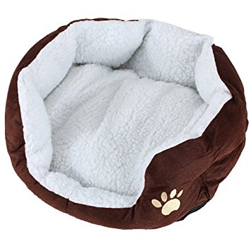 Pet Dog Puppy Cat Soft Fleece Warm Bed House Plush Cozy Nest Mat Pad 5 Color S