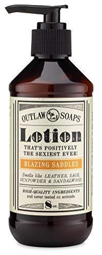 Blazing Saddles Natural Lotion - The sexiest lotion in the West - Western inspired, smells like leather, gunpowder, sandalwood, and sagebrush - Men's and Women's Lotion