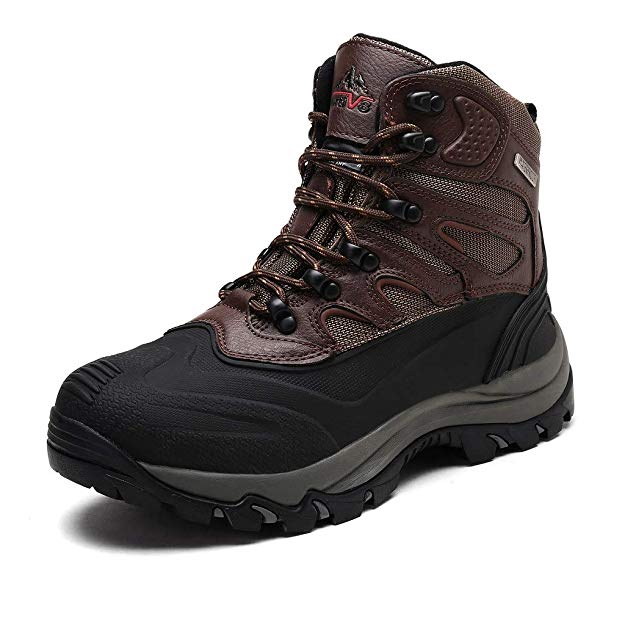 NORTIV 8 Men's Waterproof Winter Hiking Snow Boots