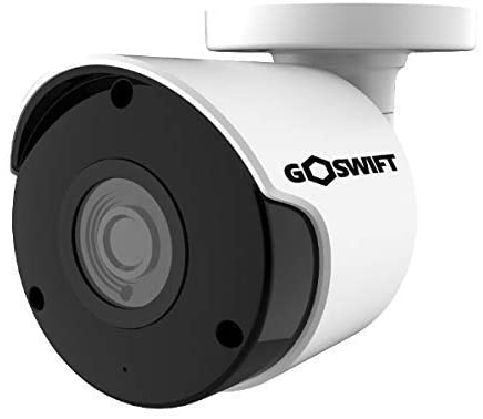 Goswift 1080p HD Weatherproof Bullet Security IP Camera 2MP, 100 Foot Night Vision, 3.6mm Wide Angle Lens, POE, Onvif