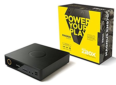 ZOTAC ZBOX MAGNUS EN970 Gaming Mini PC Black Barebones Gaming System Intel Core i5-5200U dual-core CPU NVIDIA GeForce GTX 960 Gaming Graphics Dual Gigabit LAN 802.11ac Bluetooth 4.0 (ZBOX-EN970-U)