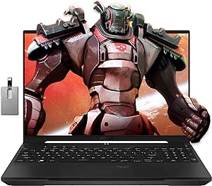 asus TUF A16 16'' FHD 165Hz Gaming Laptop, AMD Ryzen 7-7735HS, Radeon RX7600S V8G Graphics, 32GB DDR5 RAM, 1TB PCIe SSD, RGB Backlit Keyboard, Wi-Fi 6, HD Camera, Black, Win 11 Pro, 32GB USB Card