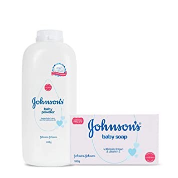 Johnson's Baby Powder 400g with Free Soap 100g