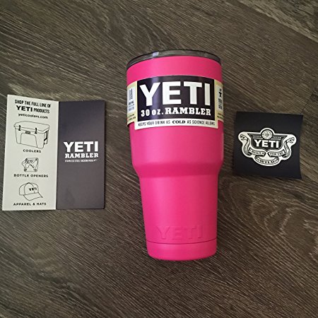 Yeti YRAM30 Powder Coated 30oz Rambler (Gloss Hot Pink)