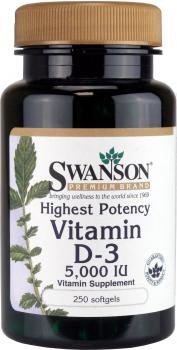 Highest Potency Vitamin D-3 5000 Iu 250 Sgels