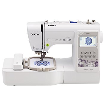 Brother SE600 Combination Computerized Sewing and 4x4 Embroidery Machine with Color LCD display, 80 Embroidery Designs