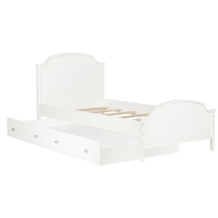 Dorel Living Vivienne Trundle, Twin, White