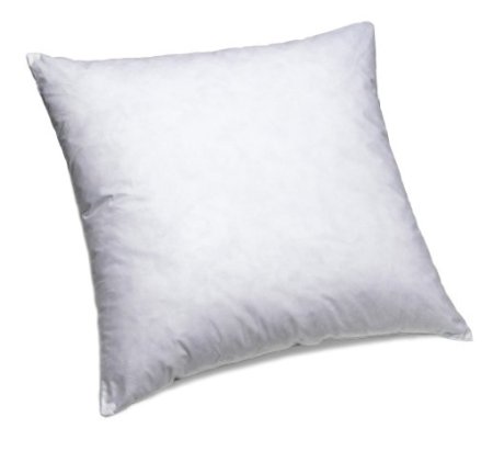 ComfyDown Set of Two, 95% Feather 5% Down, 16 X 16 Square Decorative Pillow Insert, Sham Stuffer - MADE IN USA