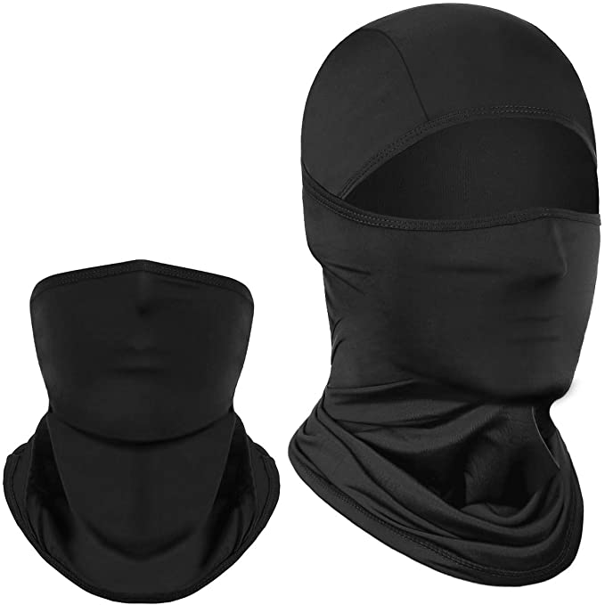 Achiou Summer Balaclava Face Mask UV Protection Cooling of Thin Ice Silk for Men Women Sun Hood Cycling, Climing, Running