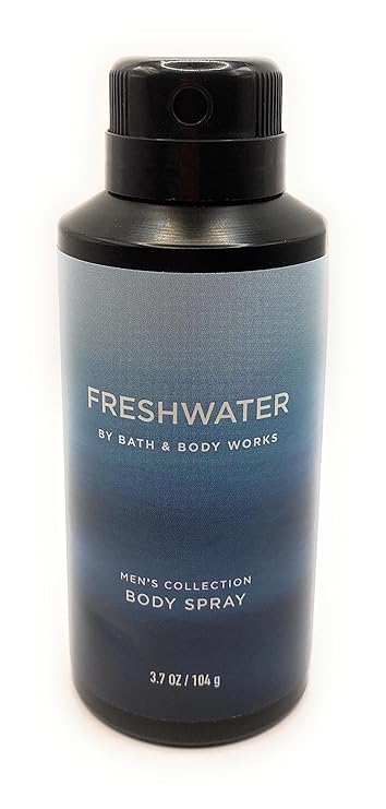 Bath & Body Works Mens Collection Freshwater Deodorizing Body Spray 3.7 Fluid Ounce