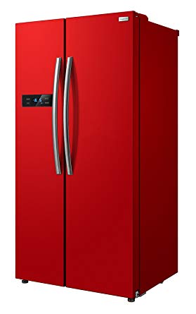 Russell Hobbs American Style Fridge freezer, 90cm wide, Side by Side, A  efficiency, RH90FF176R- 2 Year Warranty** (red)