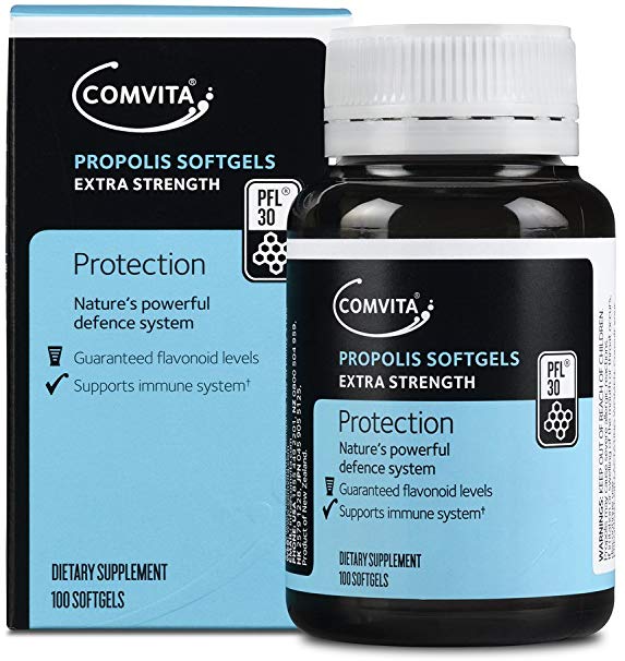 Comvita Propolis Soft Gel Capsules PFL™ 30, 100ct I Natural Immune Support