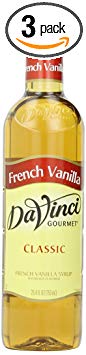 DaVinci Gourmet Classic Syrup, French Vanilla, 25.4 Ounce (Pack of 3)