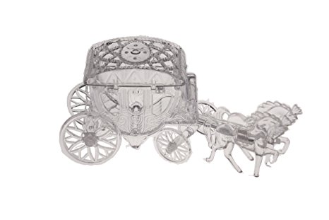 12 Cinderella Coach Wedding Carriage Favor Plastic - Clear