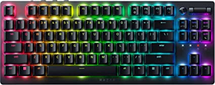 Razer DeathStalker V2 Pro TKL Wireless Gaming Keyboard: Low-Profile Optical Switches - Linear Red - HyperSpeed Wireless & Bluetooth 5.0-50 Hr Battery - Ultra-Durable Coated Keycaps - Chroma RGB