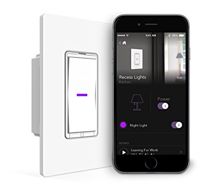 iDevices Wall Switch - Wifi Smart Light Switch, No Hub Required, Single Pole/3 4-Way Set up, Works with Amazon Alexa, Apple Homekit and Android