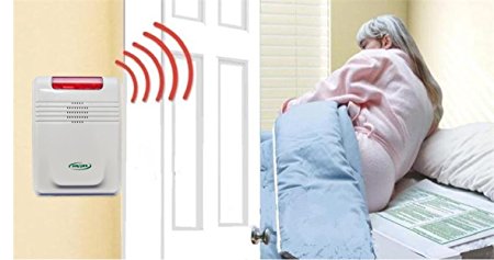 Wireless (Cordfree) Bed Alarm and Bed Pad/no Alarm in Patient's Room