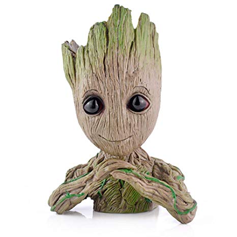 Groot Action Figures Fashion Guardians of The Galaxy Flowerpot Baby Cute Model Toy Pen Pot for Kids (Lovely Tree)