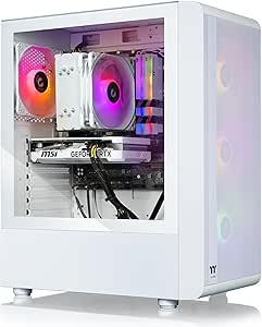 Thermaltake LCGS Quartz i460T R4 Gaming Desktop (Intel Core™ i5-13400F, ToughRam DDR4 3600Mhz 16GB RGB Memory, NVIDIA GeForce® RTX 4060 Ti, 1TB NVMe M.2, Windows 11) S2QT-B66R-46T-LCS