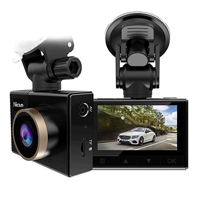 MYPIN Wifi Dash Cam Mini Car 1080P Dash Cams 2.45" LCD Screen FHD Car Dash Cam with Sony Image Sensor, Super HD Night Vision Car DVR, 170 Degree Wide-Angle WDR Lens, WiFi,HDR, G-Sensor, Loop Recording,