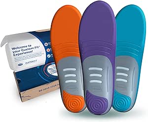 Dr. Scholl’s Custom Fit Comfort Insoles, CF 640, Full Length Insert, All-Day Superior Comfort, Cushions Heel & Ball of Foot, Sized to Fit Shoes (Men 7.5-8/ Women 8.5-9), Customized for Standard Arch