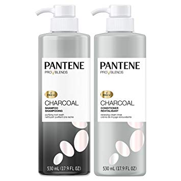 Pantene Pro-V Blends Dual Pack Charcoal Shampoo and Conditioner, 35.8 Fluid Ounce