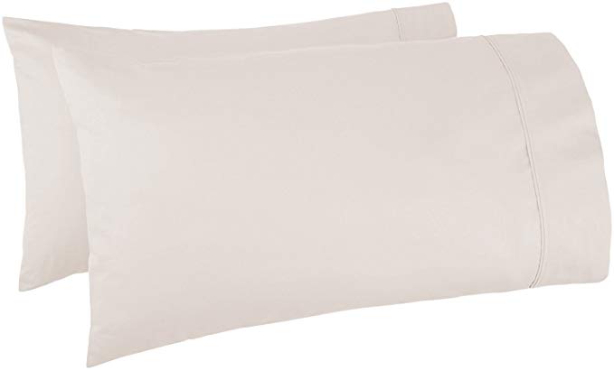 Thread Spread 100% Egyptian Cotton 1000 Thread Count Ultra Soft Pillow Case Set - Durable and Silky Soft (Standard Pillowcase) (Ivory)