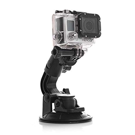 AxPower Car Suction Cup Mount for GoPro Hero 4 5 6 7 Black/Session, AKASO/Campark/YI Action Camera