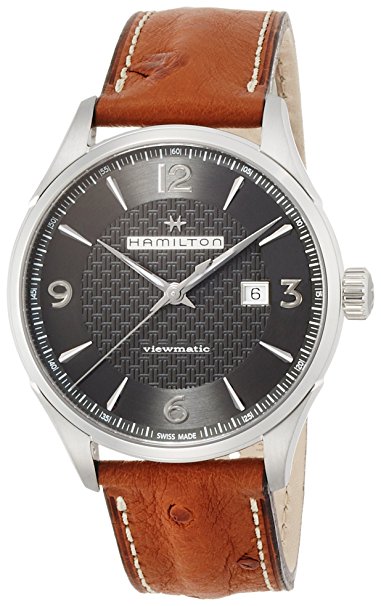 Hamilton Jazzmaster Viewmatic Auto H32755851 Black/Brown Leather Analog Automatic Men's Watch