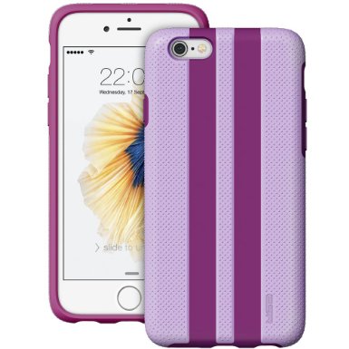 iPhone 6s Case ESR iPhone 6s Hybrid Case Shock Absorbent Durable Color Block CaseDrop ProtectionAnti-slipYippee Plus Stylish Grape Stripe Pattern Protective Cover for iPhone 6  6s Lavender