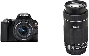 EOS REBEL SL3 (BK)   EF-S18-55mm f/4-5.6 IS STM kit With EF-S 55-250mm F4-5.6 IS STM Lens for Canon SLR Cameras