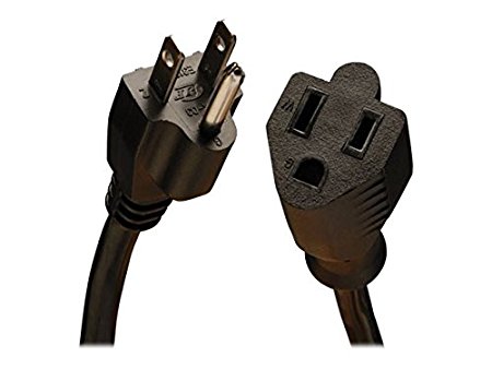 Tripp Lite Heavy-Duty Power Extension Cord 15A, 14AWG (NEMA 5-15P to NEMA 5-15R) 10-ft.(P024-010)