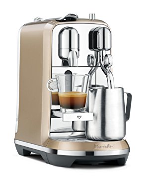 Breville BNE600RCH Nespresso Creatista Espresso and Coffee Maker, Royal Champagne